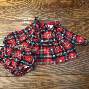 Plaid Red Cat & Jack Holiday dress & bloomers